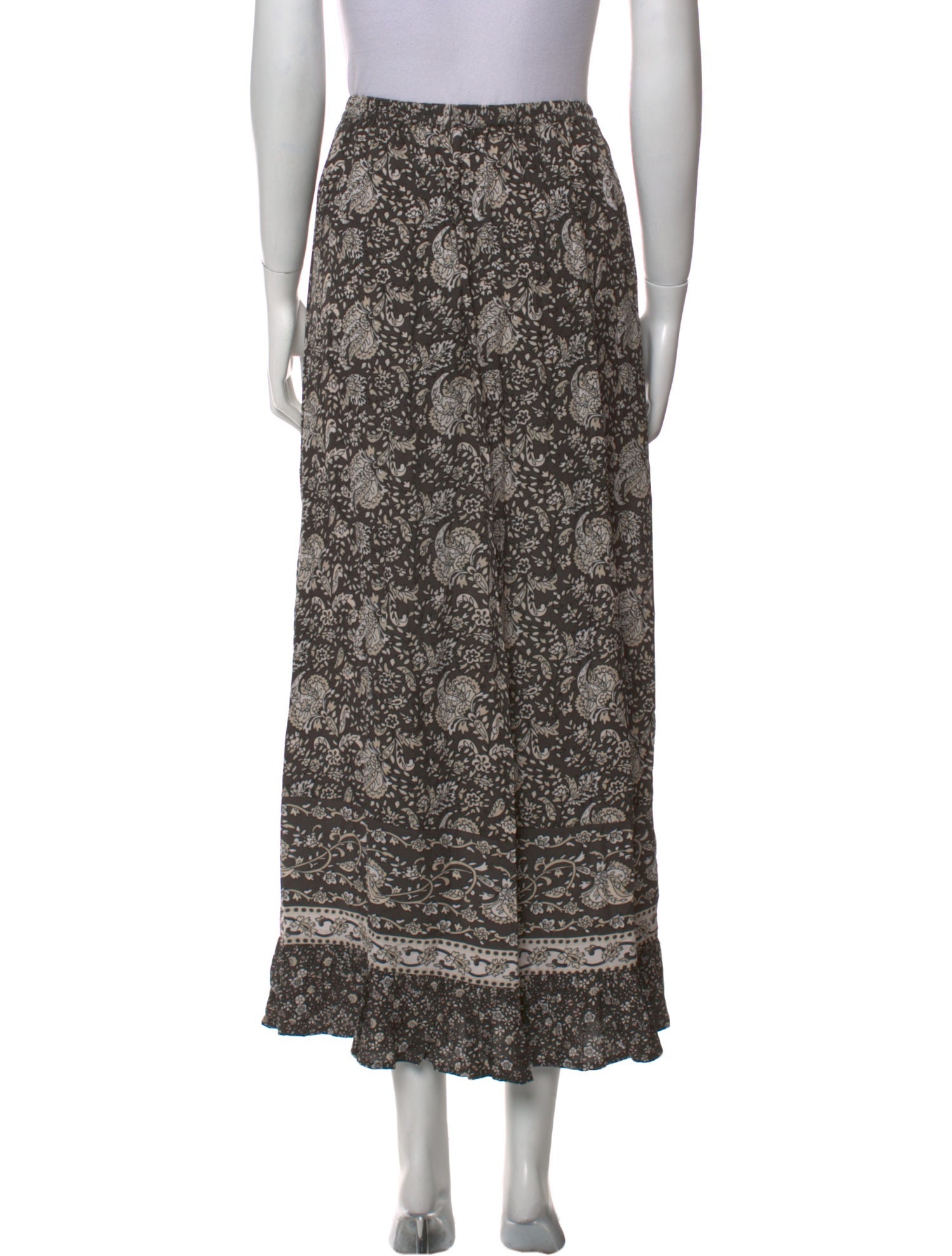 Spell Printed Midi Length Skirt